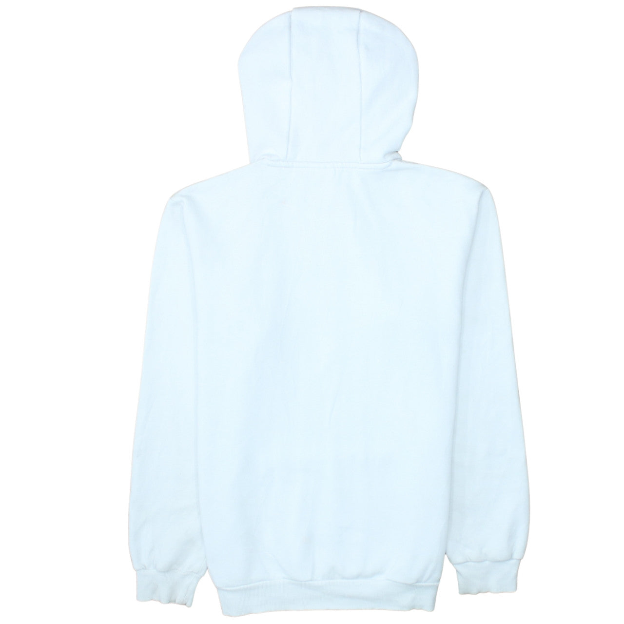 Adidas Womens White Pullover Hoodie Small Logo Cotton Blend Casual
