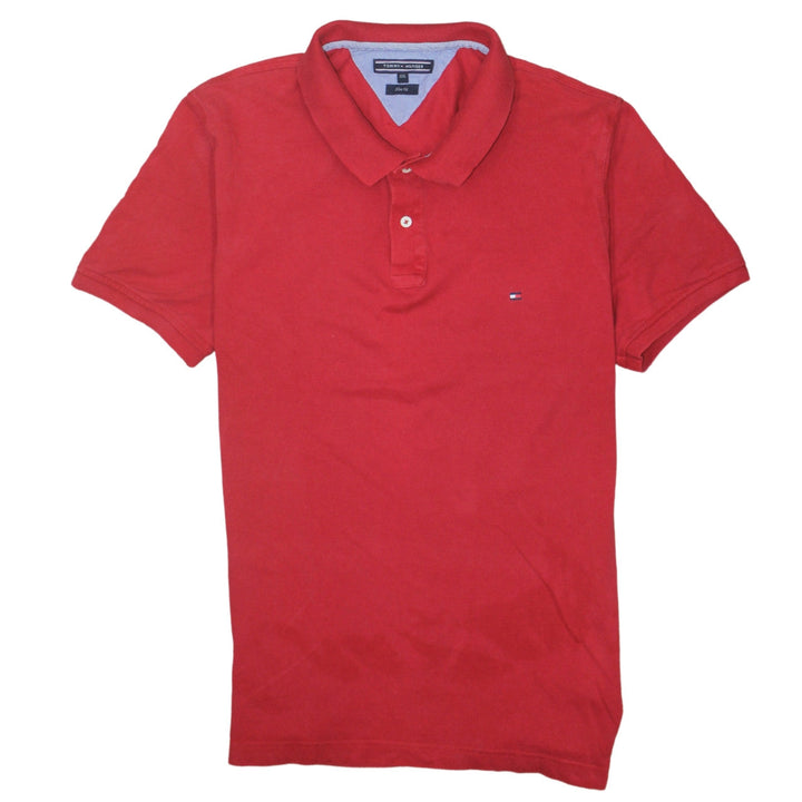 Tommy Hilfiger Men’s Red Slim Fit Polo Shirt Size 2XL Cotton