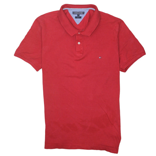 Tommy Hilfiger Men’s Red Slim Fit Polo Shirt Size 2XL Cotton