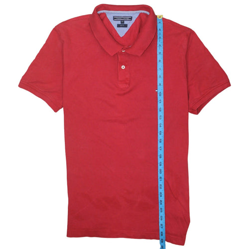 Tommy Hilfiger Men’s Red Slim Fit Polo Shirt Size 2XL Cotton