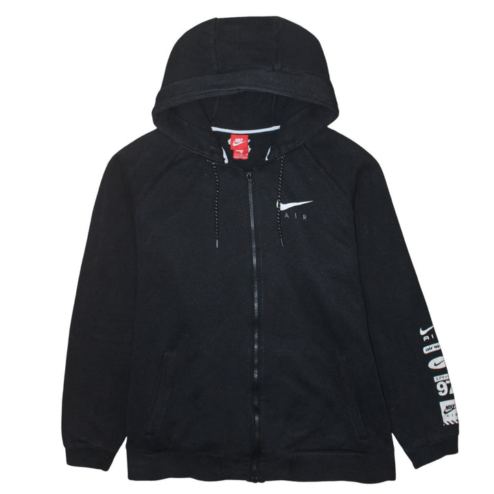 Nike Mens Black Air Full Zip Hoodie XL Hooded Sweatshirt