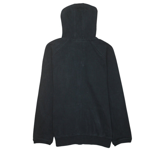FILA Mens Black Full Zip Hoodie Sweatshirt M Fleece Lined Casual