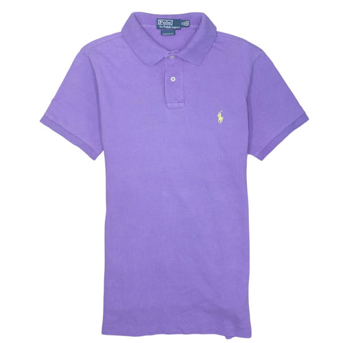 Ralph Lauren Men's Purple Custom Fit Cotton Polo Shirt Size M