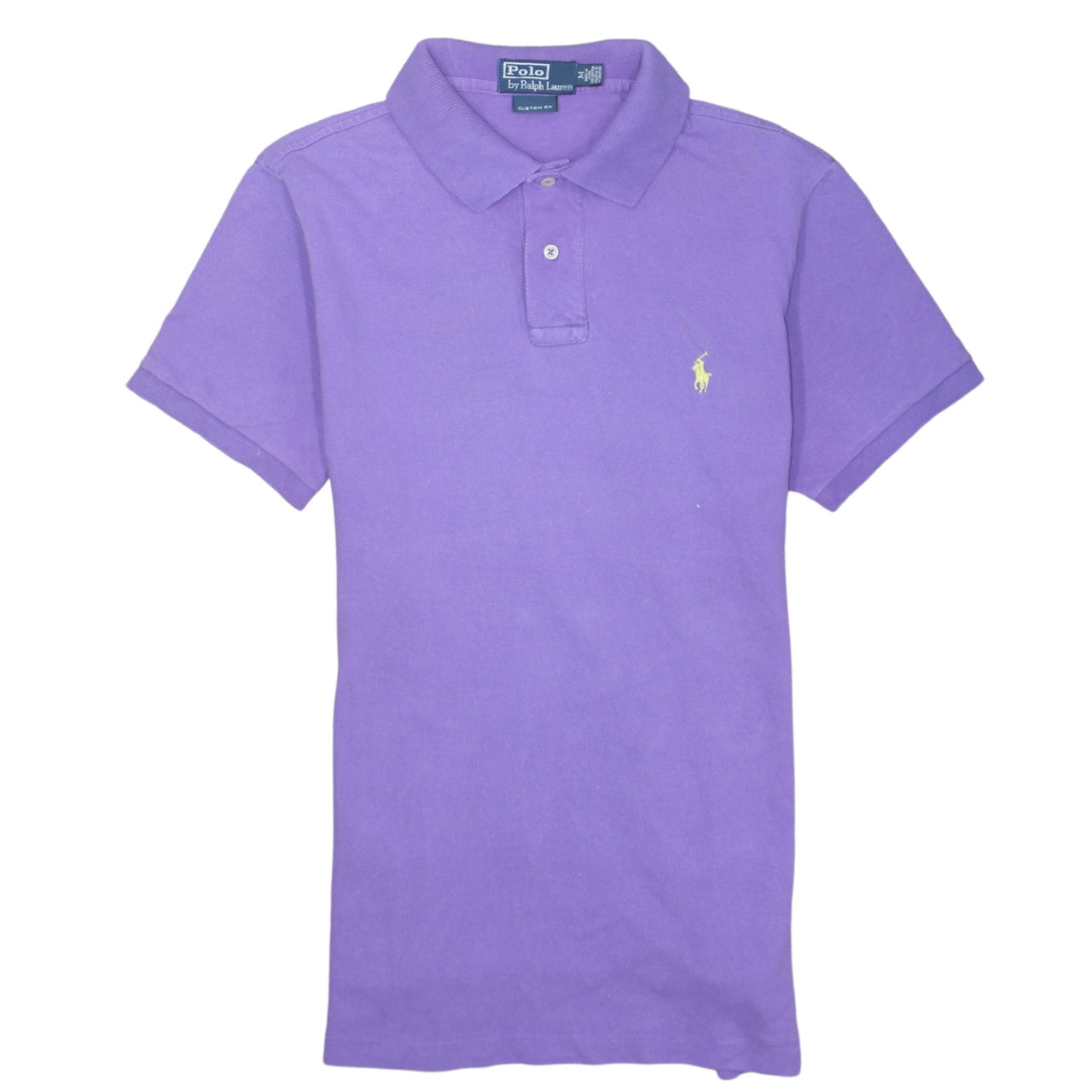Ralph Lauren Men's Purple Custom Fit Cotton Polo Shirt Size M