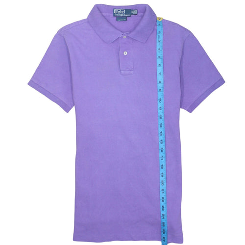 Ralph Lauren Men's Purple Custom Fit Cotton Polo Shirt Size M