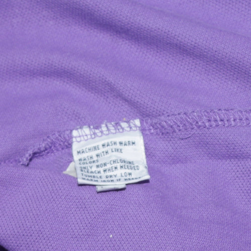 Ralph Lauren Men's Purple Custom Fit Cotton Polo Shirt Size M