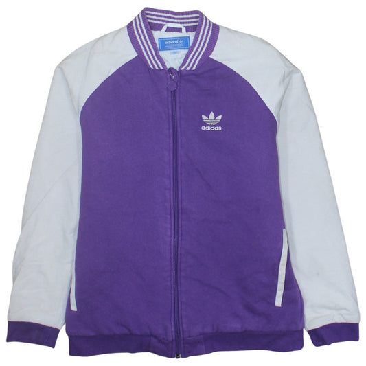 Adidas Originals Women's Purple Varsity Jacket Size 16