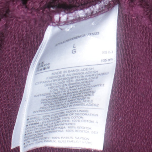 GAP Men's Brown Full Zip Hoodie L Cotton College Style