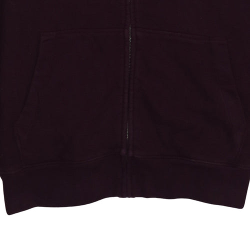 GAP Men's Brown Full Zip Hoodie L Cotton College Style