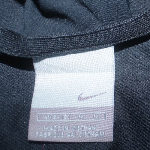 Nike Womens Black Full Zip Hooded Sweatshirt M 10 Polyester Blend