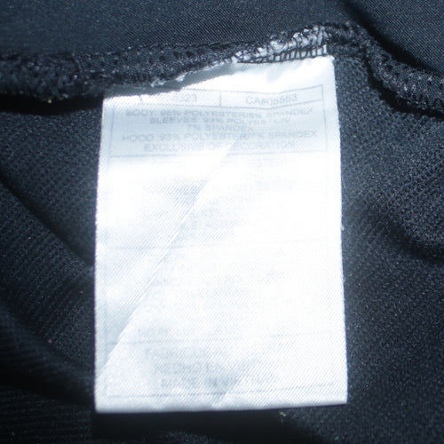 Nike Womens Black Full Zip Hooded Sweatshirt M 10 Polyester Blend