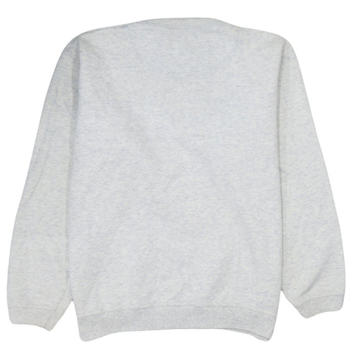 Champion Mens Grey Embroidered Logo Pullover Sweatshirt M