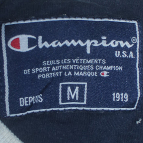 Champion Mens Grey Embroidered Logo Pullover Sweatshirt M