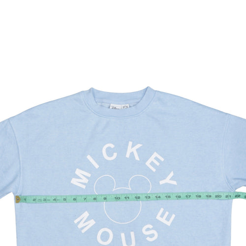 Disney Primark Women Blue Mickey Mouse Pullover Sweatshirt Size S