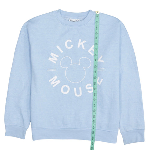 Disney Primark Women Blue Mickey Mouse Pullover Sweatshirt Size S