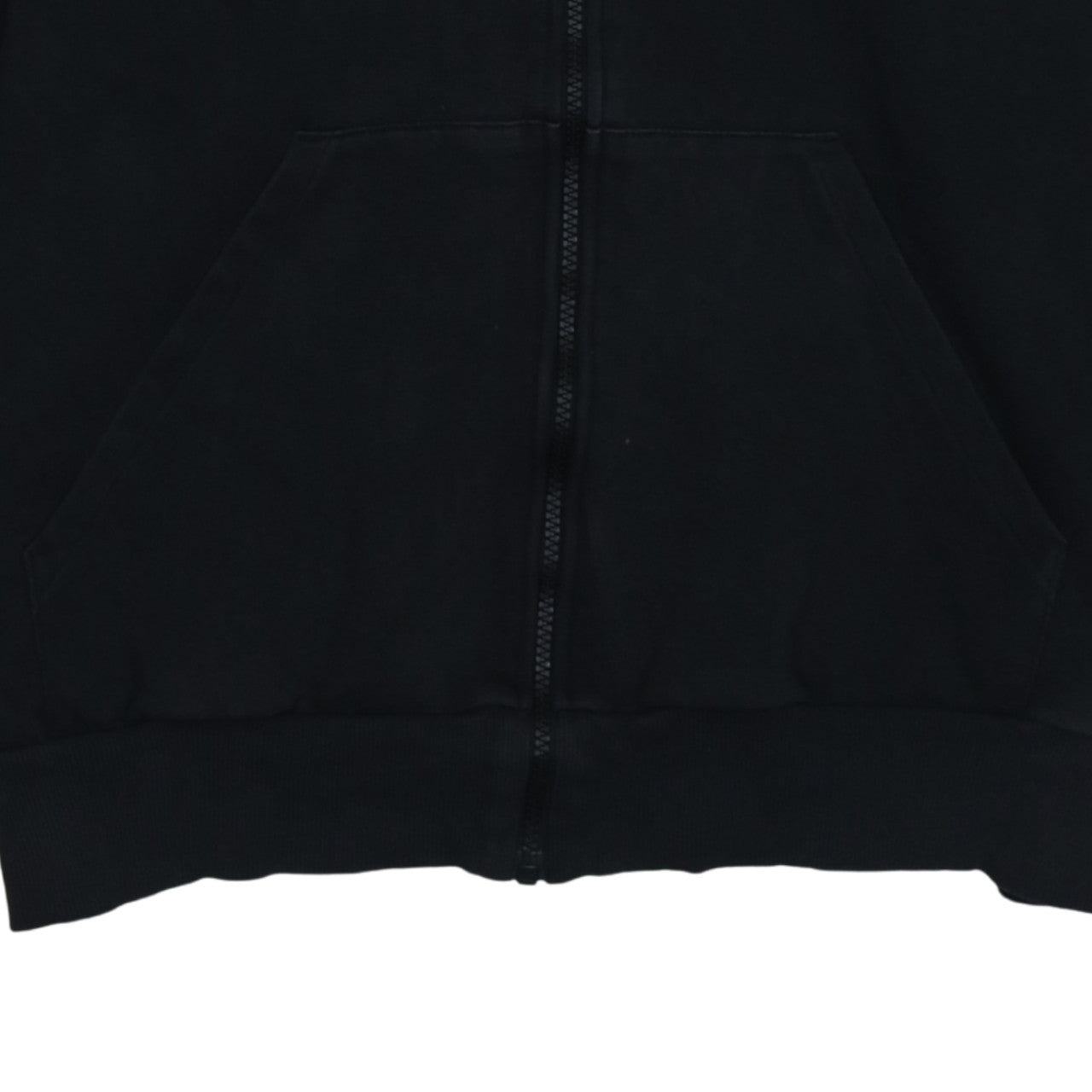 Adidas Women Black Full Zip Hoodie XL Cotton Blend Hooded Sweatshirt
