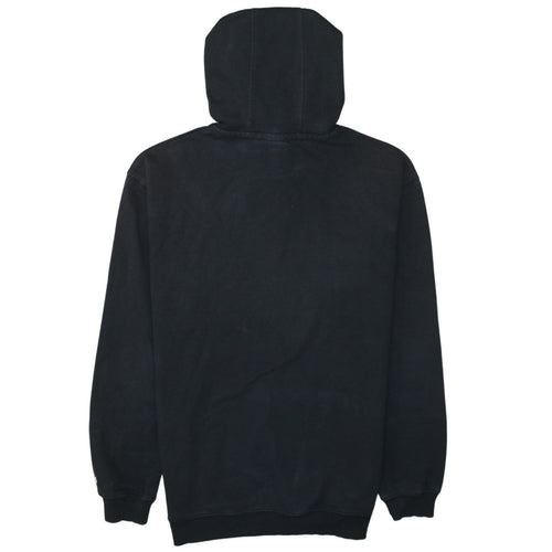 FILA Men's Black Pullover Hoodie Small Logo Graphic Fleece Sweatshirt