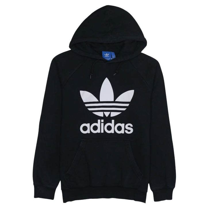 Adidas Women’s Black Pullover Hoodie, Medium, Logo Print, Casual Wear