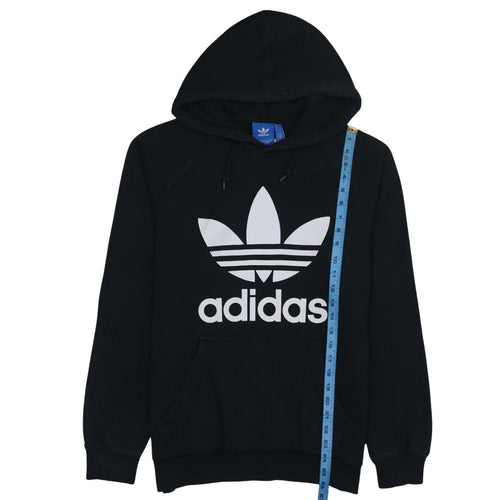 Adidas Women’s Black Pullover Hoodie, Medium, Logo Print, Casual Wear