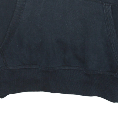 Superdry Men's Black Pullover Hoodie Size S Classic Fleece Hooded Sweatshirt