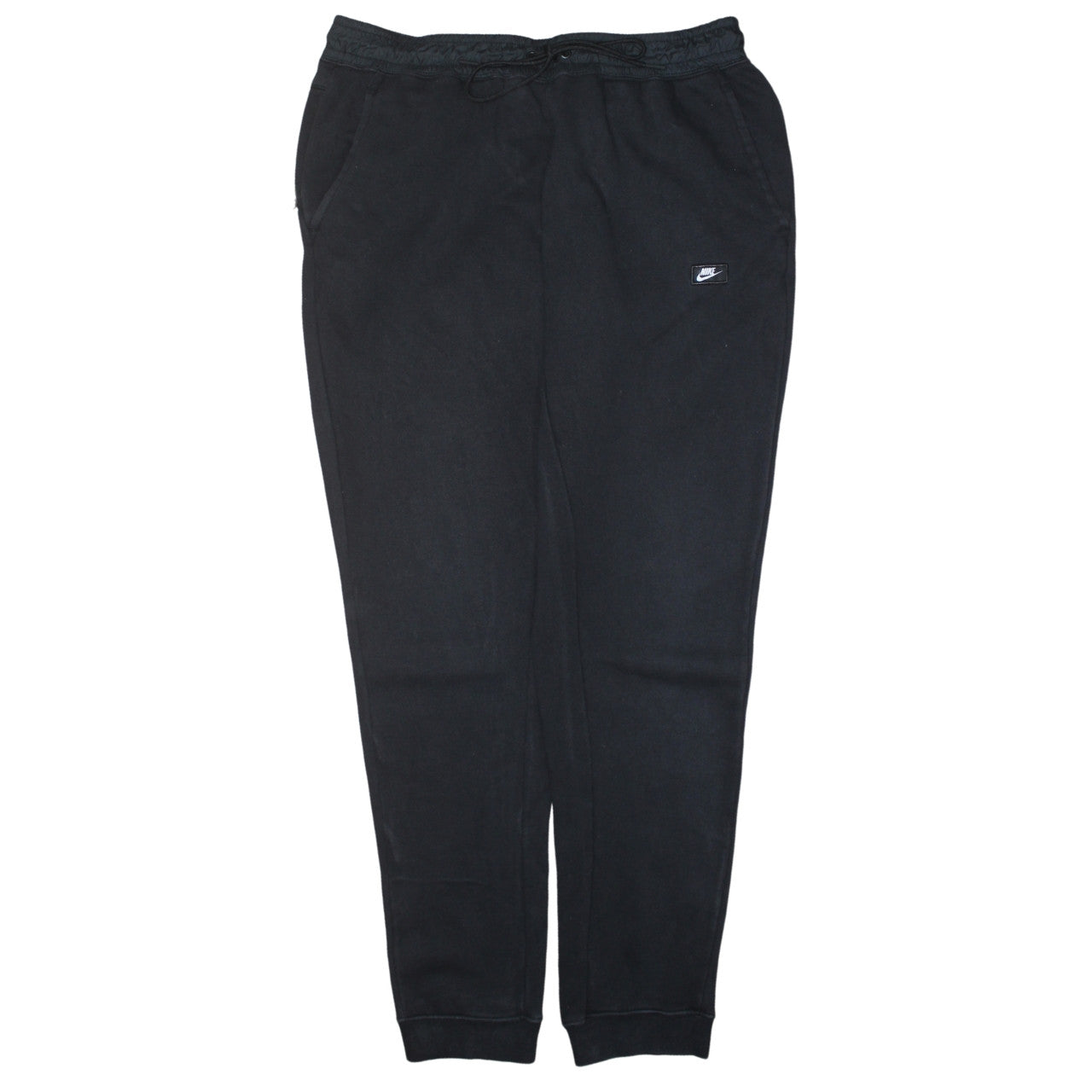 Nike Men's Black Jogger Sweatpants L Fleece Tapered Casual