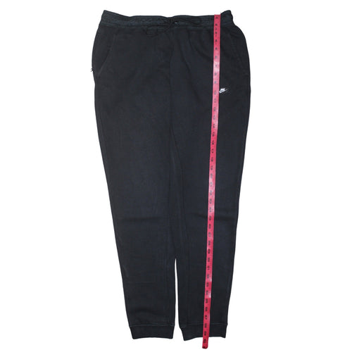Nike Men's Black Jogger Sweatpants L Fleece Tapered Casual