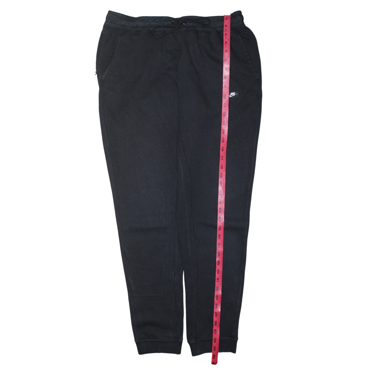 Nike Men's Black Jogger Sweatpants L Fleece Tapered Casual