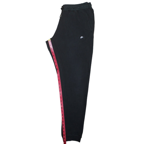 Nike Men's Black Jogger Sweatpants L Fleece Tapered Casual