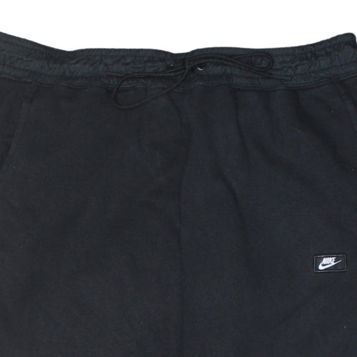 Nike Men's Black Jogger Sweatpants L Fleece Tapered Casual