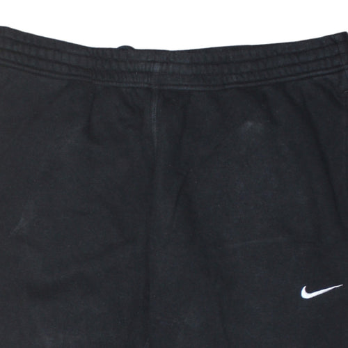 Nike Men's Black L Fleece Sweatpants Joggers Tapered Fit