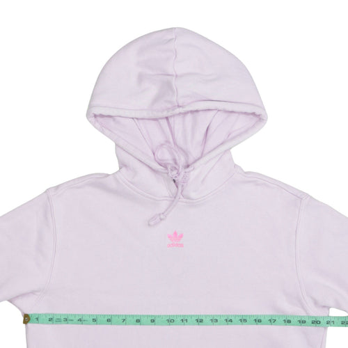 Adidas Womens Lilac Hoodie Medium Pullover Hooded Sweatshirt