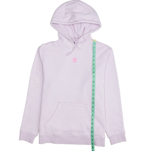 Adidas Womens Lilac Hoodie Medium Pullover Hooded Sweatshirt
