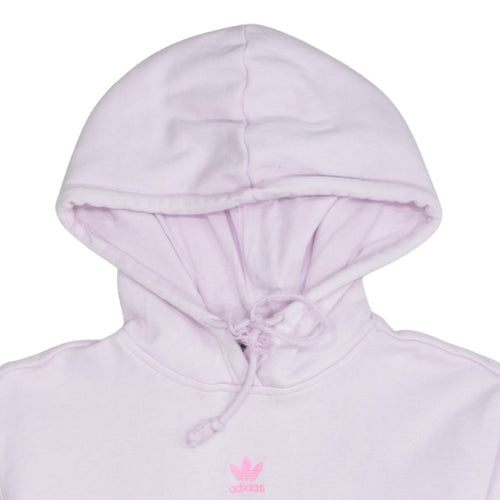 Adidas Womens Lilac Hoodie Medium Pullover Hooded Sweatshirt