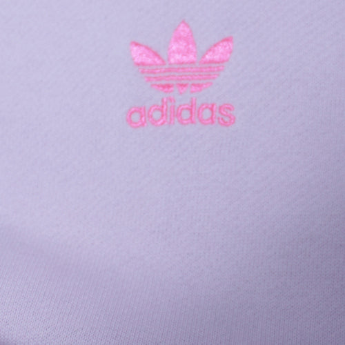 Adidas Womens Lilac Hoodie Medium Pullover Hooded Sweatshirt
