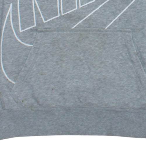 Nike Boys Grey Pullover Hoodie 12-13 Years Large Graphic Print Logo