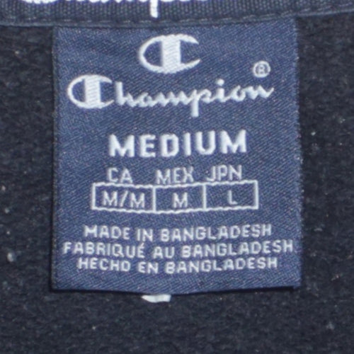 Champion Men's Black Medium Crew Neck Pullover Sweatshirt