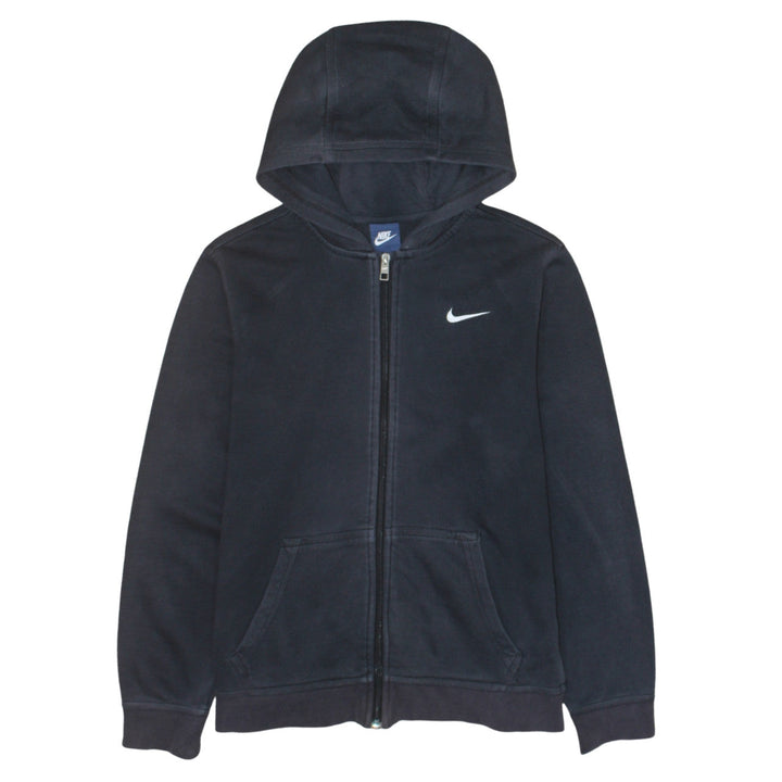 Nike Boys Black Full Zip Hoodie XL 13-15 Years Hooded Sweatshirt