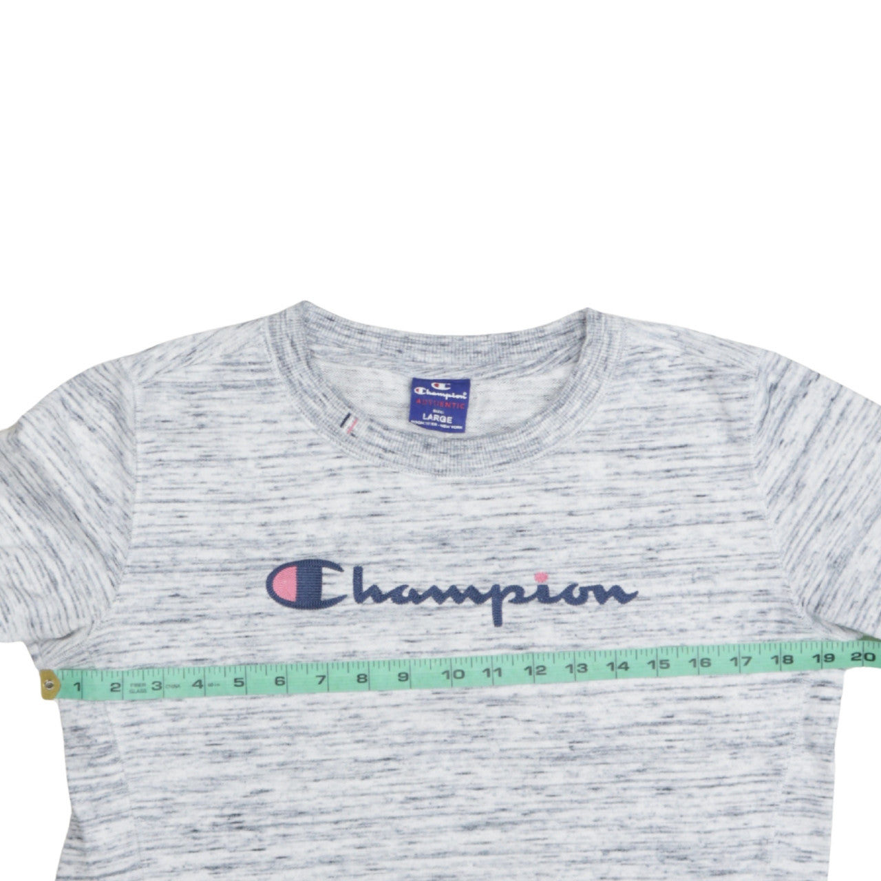 Champion Women’s Grey Marl Pullover Sweatshirt Large Cotton Blend