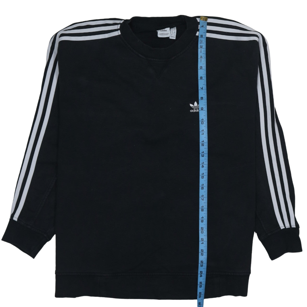 Adidas Women Black Crew Neck Pullover Sweatshirt UK 10