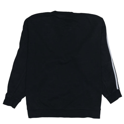 Adidas Women Black Crew Neck Pullover Sweatshirt UK 10