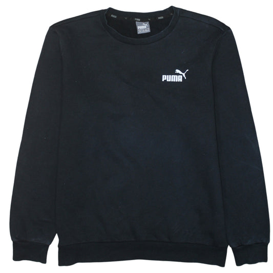 Puma Men’s Black Crew Neck Pullover Sweatshirt Size M