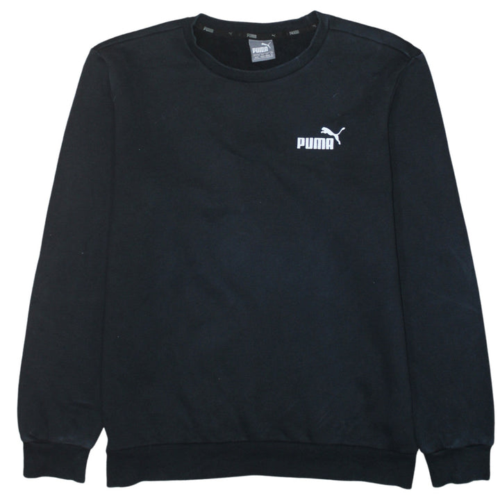 Puma Men’s Black Crew Neck Pullover Sweatshirt Size M