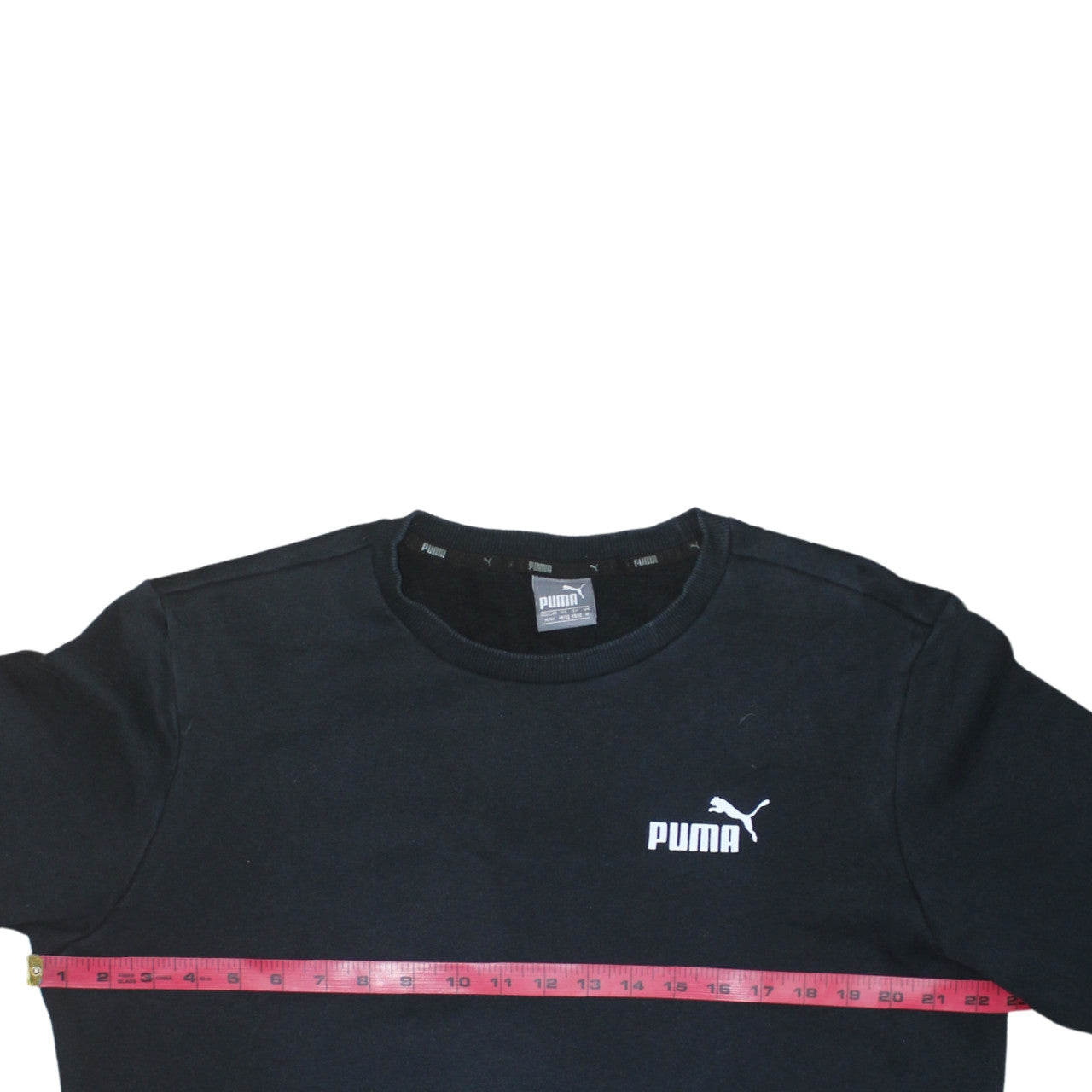 Puma Men’s Black Crew Neck Pullover Sweatshirt Size M