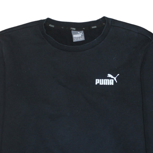 Puma Men’s Black Crew Neck Pullover Sweatshirt Size M