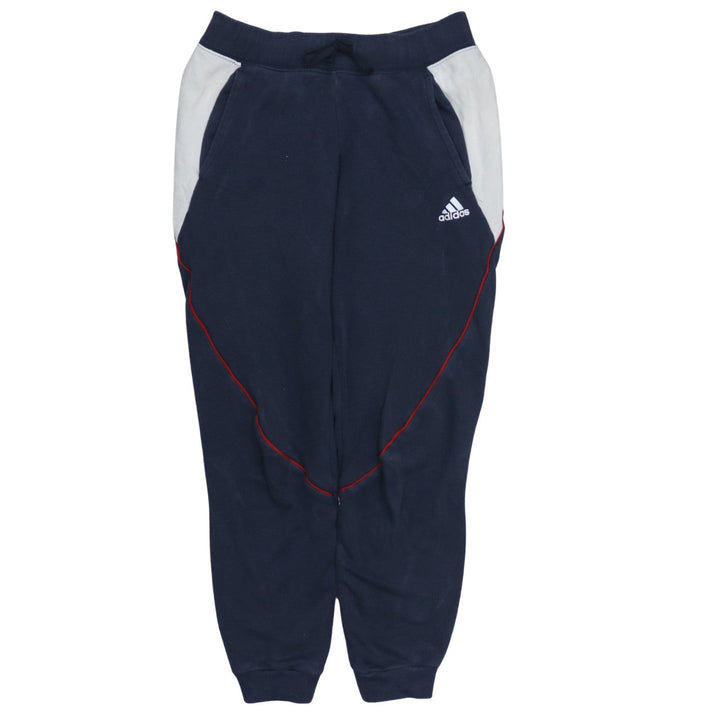 adidas Womens Blue XS Jogger Sweatpants Elastic Waist Fleece