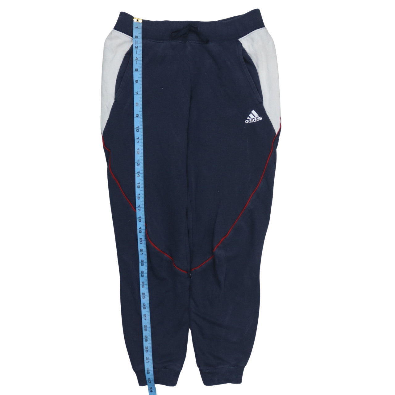 adidas Womens Blue XS Jogger Sweatpants Elastic Waist Fleece