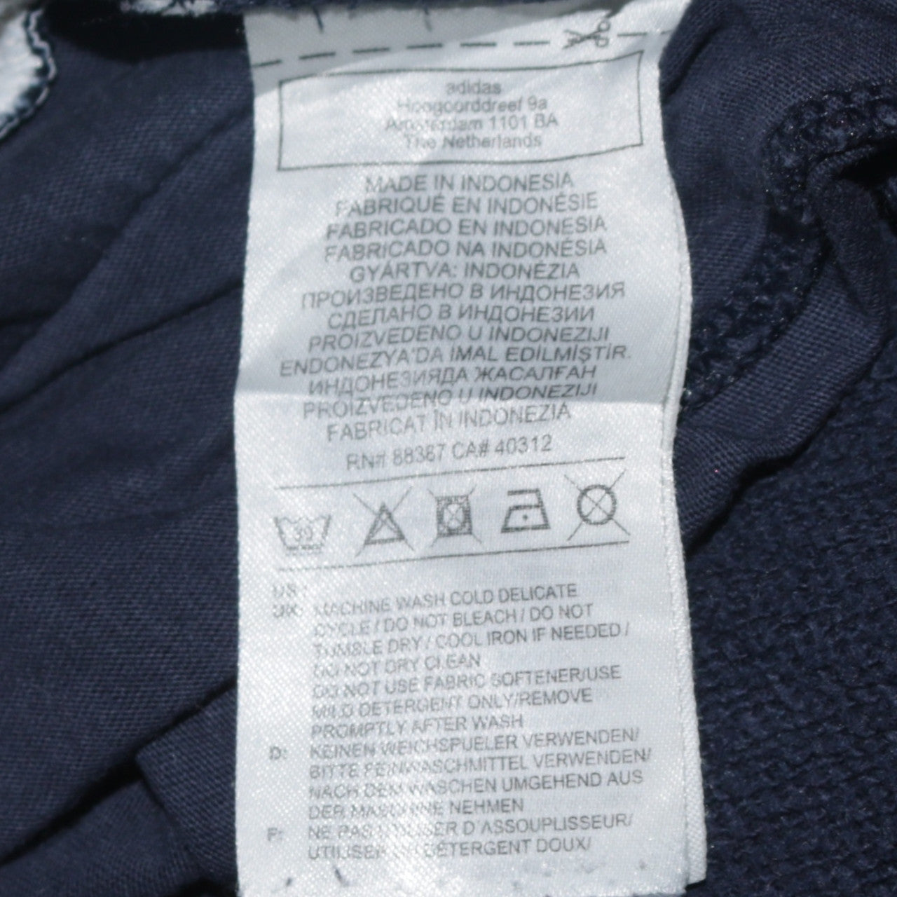 adidas Womens Blue XS Jogger Sweatpants Elastic Waist Fleece