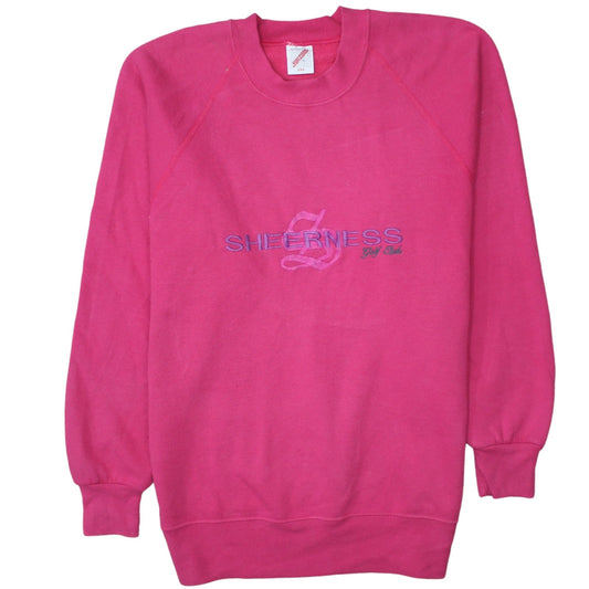 Jerzees Womens Pink Sheerness Golf Club Pullover Sweatshirt Size L