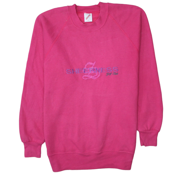 Jerzees Womens Pink Sheerness Golf Club Pullover Sweatshirt Size L