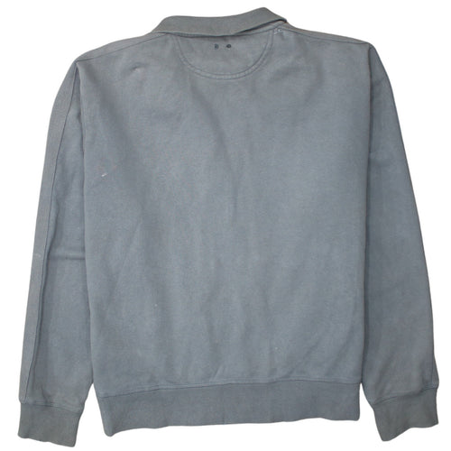Converse Men’s Grey Bomber Jacket Size M Full Zip Cotton Blend